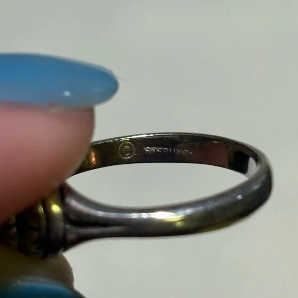 Vtg Sterling Scarab Ring Hand Carved Egyptian Revival - Picture 8 of 8